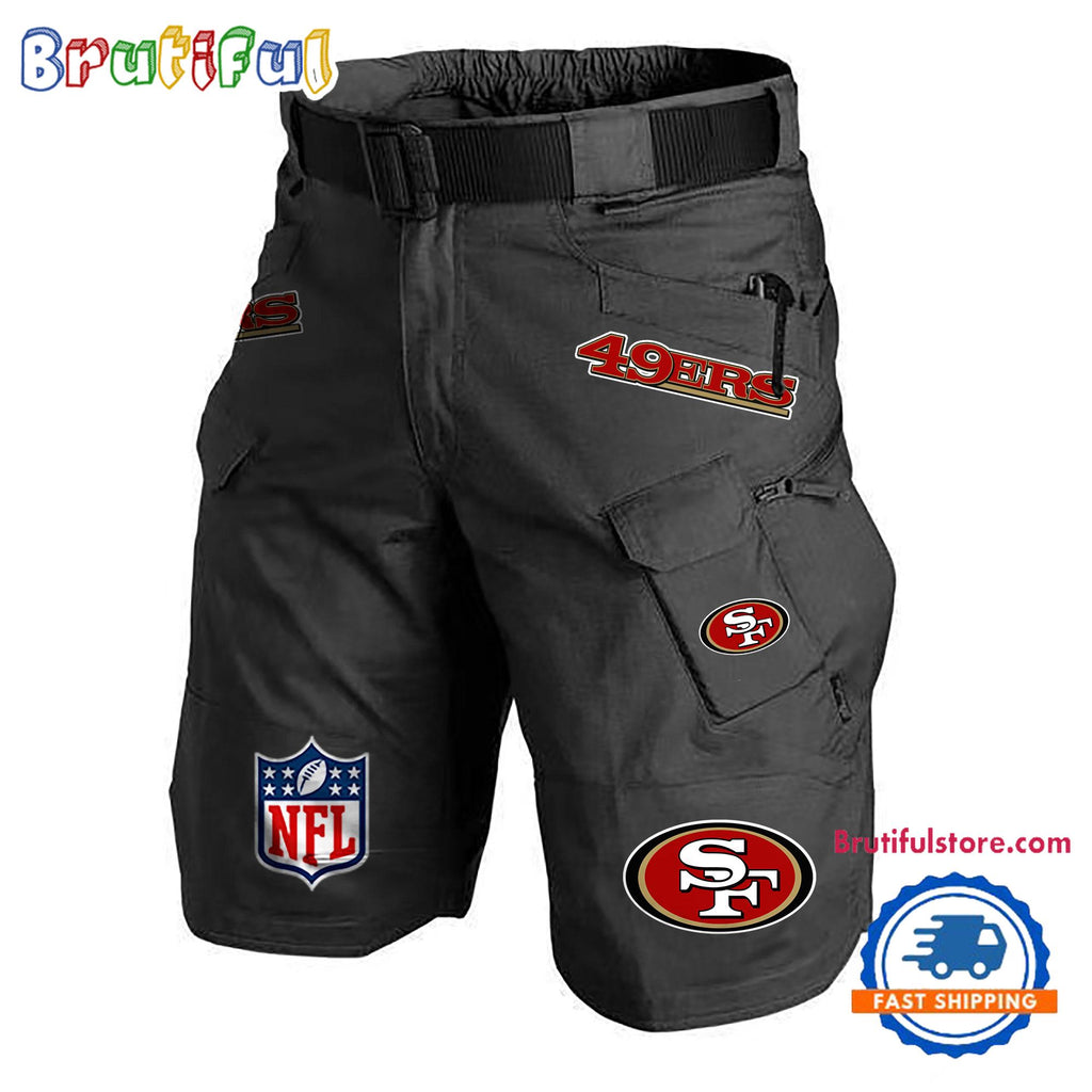 NFL San Francisco 49ers Football Team Military Tactical Shorts