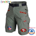 NFL San Francisco 49ers Football Team Military Tactical Shorts