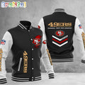 NFL San Francisco 49ers Football Team Personalized Varsity Baseball Jacket