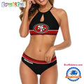 NFL San Francisco 49ers Football Team Women’s Cami 2 Piece Bikini