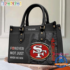 NFL San Francisco 49ers Forever Not Just When We Win Women’s Leather Hand Bag