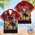 NFL San Francisco 49ers Palm Tree Summer Design Aloha Hawaiian Shirt