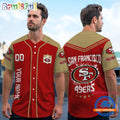 NFL San Francisco 49ers Personalized Baseball Jersey
