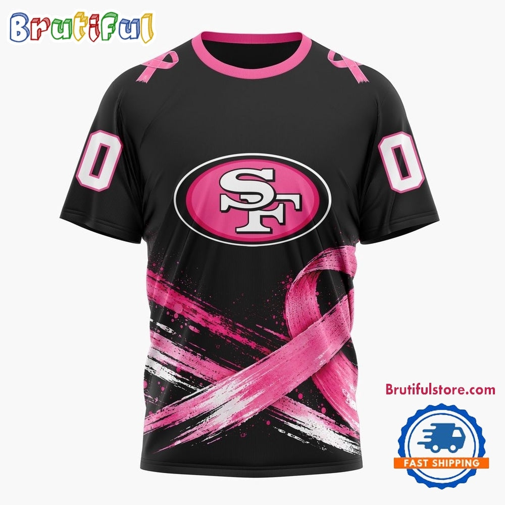 NFL San Francisco 49ers Personalized Pink Fights Breast Cancer 2026 Design Hoodie, TShirt, Sweatshirt