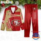 NFL San Francisco 49ers Special Football Team Winter Season Satin Pajamas Set