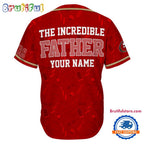 NFL San Francisco 49ers The Increadible Father Baseball Jersey
