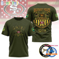 NFL San Francisco 49ers US Army Military Police Veteran All Over Print Shirt