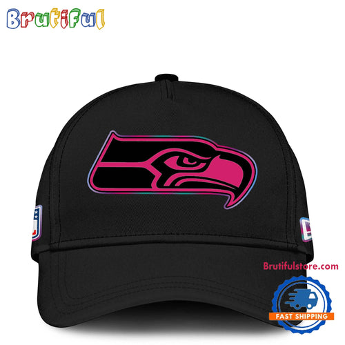 NFL Seattle Seahawks Crucial Catch Pink Breast Cancer Awareness New Football Cap Hats
