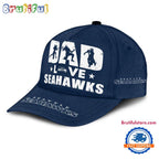 NFL Seattle Seahawks Dad Love Best Father’s Day Baseball Cap