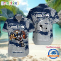 NFL Seattle Seahawks Football Mascot Summer Hawaiian Shirt
