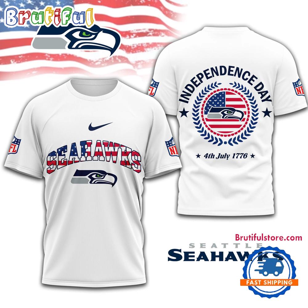 NFL Seattle Seahawks Football Team Independence Day New Design 3D Shirt