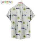 NFL Seattle Seahawks Football Team Logo Funny Aloha Hawaiian Shirt
