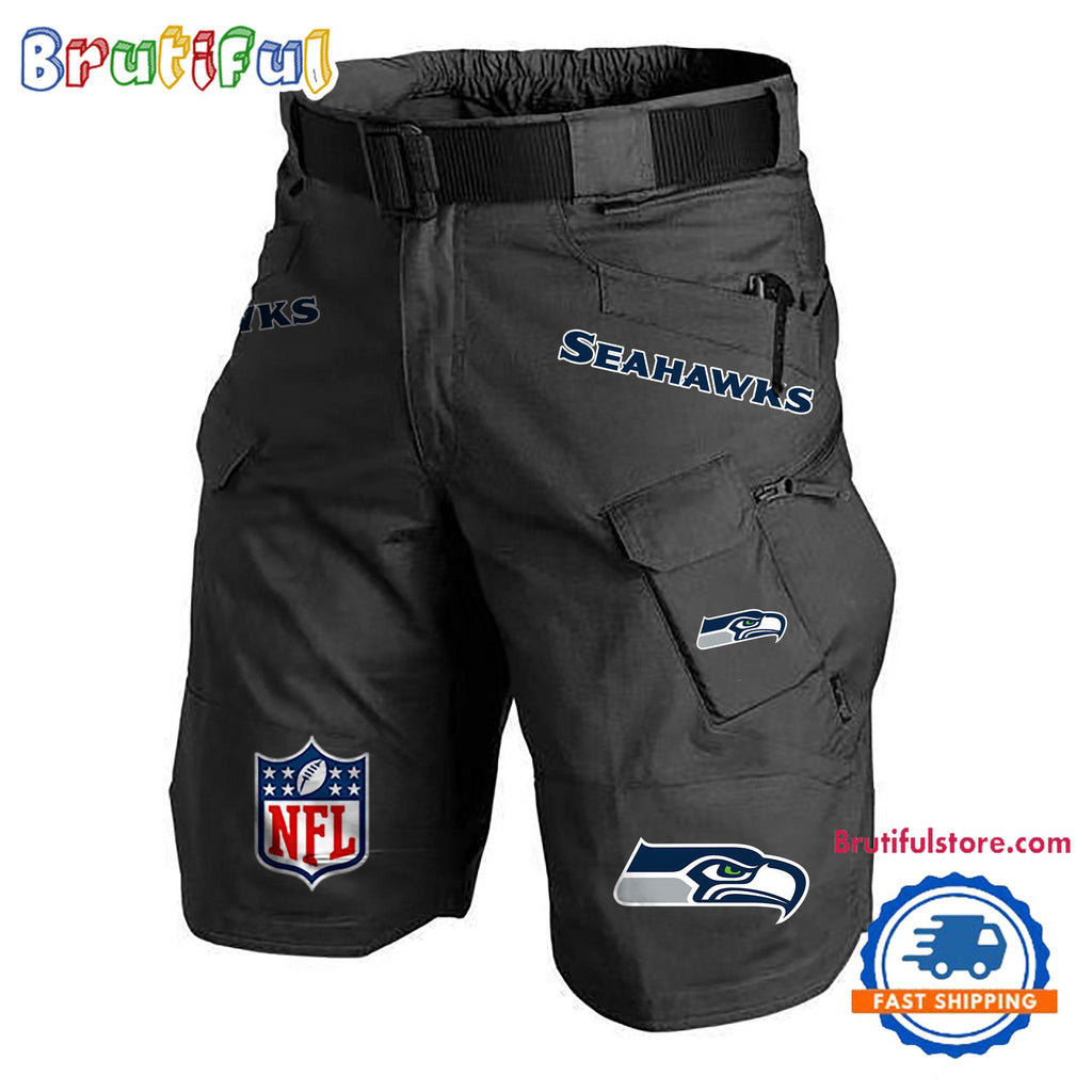 NFL Seattle Seahawks Football Team Military Tactical Shorts