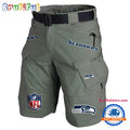 NFL Seattle Seahawks Football Team Military Tactical Shorts