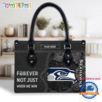 NFL Seattle Seahawks Forever Not Just When We Win Women’s Leather Hand Bag