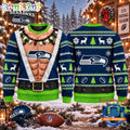 NFL Seattle Seahawks Funny Body Design Christmas Ugly Sweater