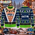 NFL Seattle Seahawks Funny Body Design Christmas Ugly Sweater