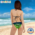 NFL Seattle Seahawks Logo Football Team Summer Beach 2 Piece Women’s Bikini Swimsuit