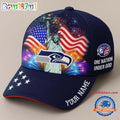 NFL Seattle Seahawks One Nation Under God Happy Independence Day Custom Classic Cap