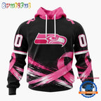 NFL Seattle Seahawks Personalized Pink Fights Breast Cancer 2026 Design Hoodie, TShirt, Sweatshirt