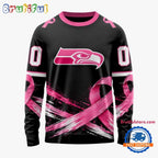 NFL Seattle Seahawks Personalized Pink Fights Breast Cancer 2026 Design Hoodie, TShirt, Sweatshirt