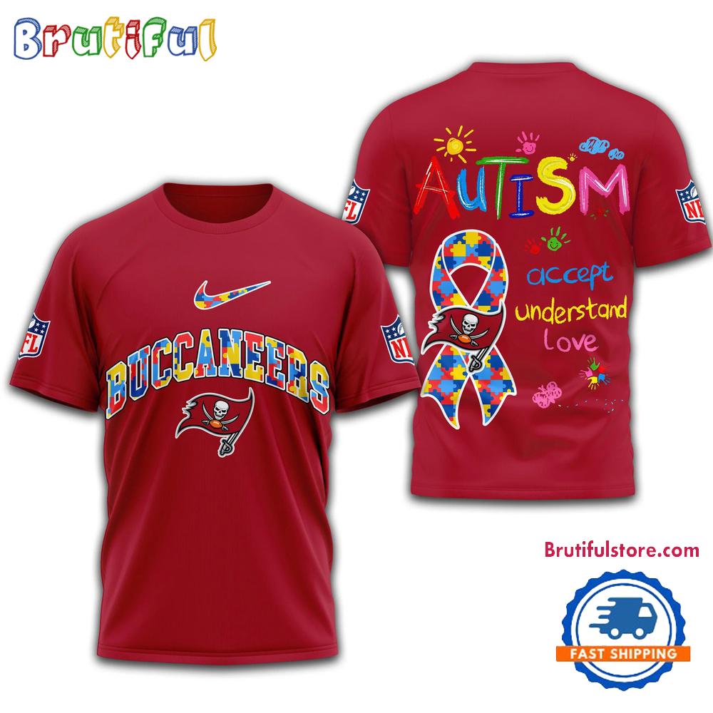 NFL Tampa Bay Buccaneers 2025 Autism Awareness 3D Shirt
