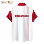 NFL Tampa Bay Buccaneers Classic Retro Mascot Line Summer Beach Hawaiian Shirt