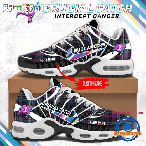 NFL Tampa Bay Buccaneers Crucial Catch Intercept Cancer Air Max Plus Shoes Sneaker
