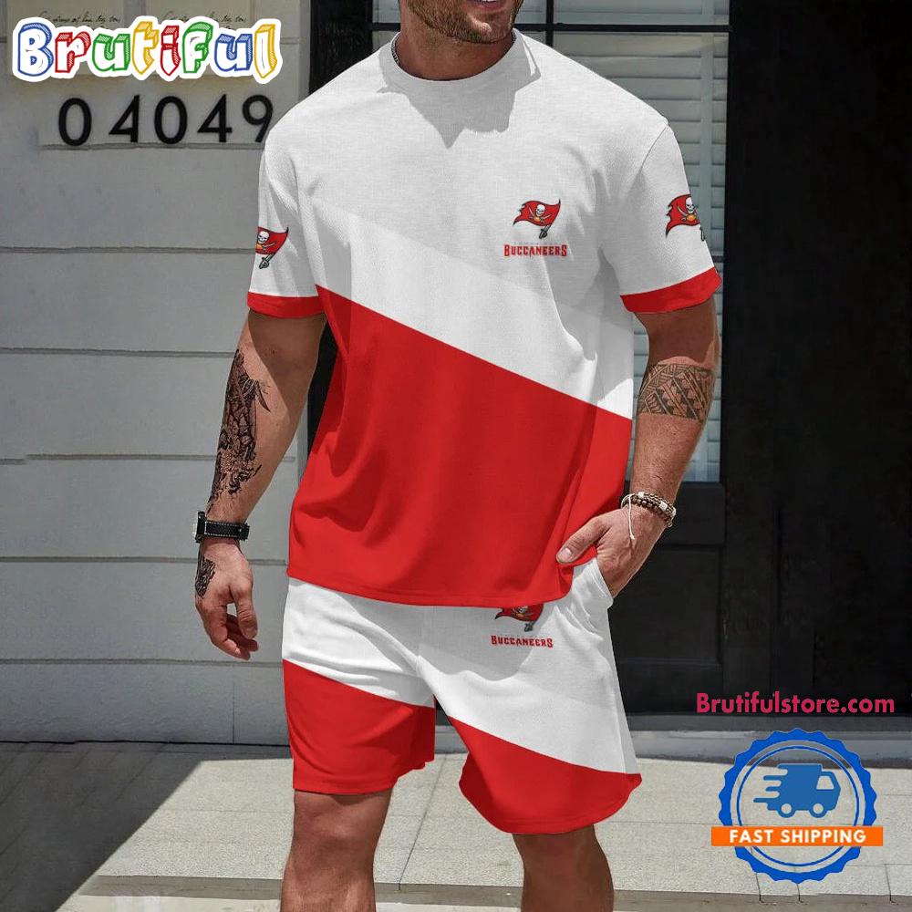 NFL Tampa Bay Buccaneers Football T Shirt And Shorts Set