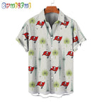 NFL Tampa Bay Buccaneers Football Team Logo Funny Aloha Hawaiian Shirt