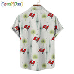 NFL Tampa Bay Buccaneers Football Team Logo Funny Aloha Hawaiian Shirt