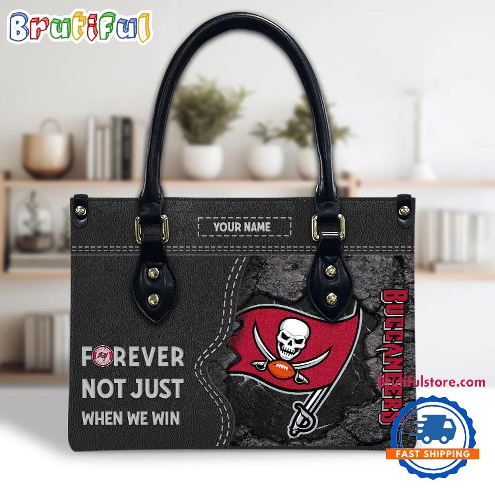 NFL Tampa Bay Buccaneers Forever Not Just When We Win Women’s Leather Hand Bag