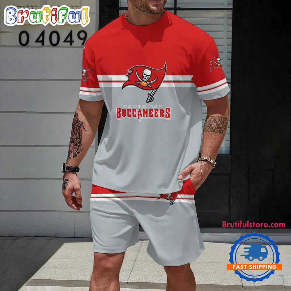 NFL Tampa Bay Buccaneers New Design T Shirt And Shorts Set