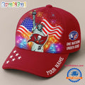 NFL Tampa Bay Buccaneers One Nation Under God Happy Independence Day Custom Classic Cap