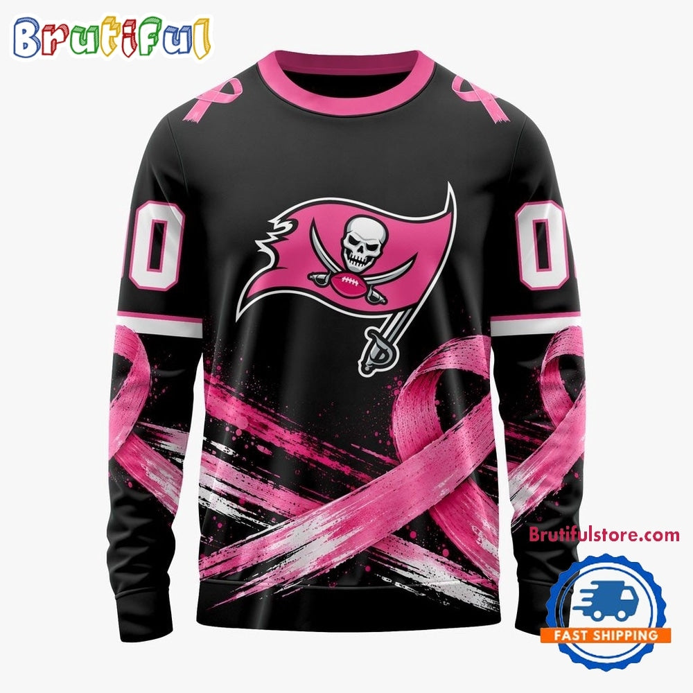 NFL Tampa Bay Buccaneers Personalized Pink Fights Breast Cancer 2026 Design Hoodie, TShirt, Sweatshirt