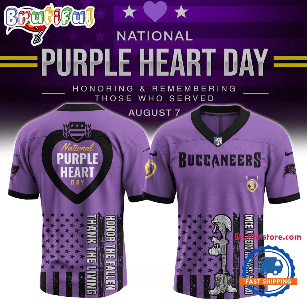 NFL Tampa Bay Buccaneers Purple Heart Day Limited Edition Football Jersey