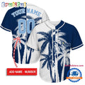 NFL Tampa Bay Rays Palm Trees Pattern Summer Personalized Baseball Jersey