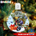 NFL Tennessee Titans Football Mascot Merry Christmas Led Acrylic Ornament