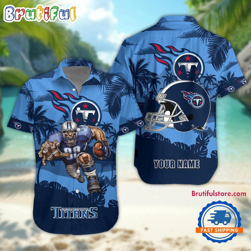 NFL Tennessee Titans Football Mascot Summer Hawaiian Shirt