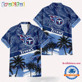 NFL Tennessee Titans Palm Tree Tropical Trendy Football Hawaiian Shirt