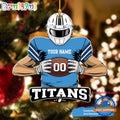 NFL Tennessee Titans Special Football Game Player Christmas Ornament