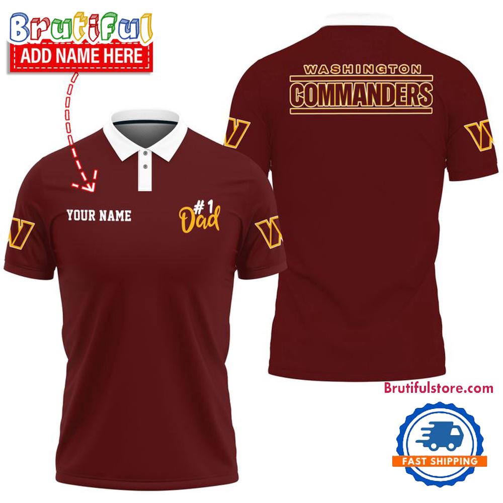 NFL Washington Commanders Best Dad Wonderful Father’s Day Polo Shirts
