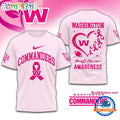 NFL Washington Commanders Breast Cancer Awareness Limited Edition Unisex T Shirt