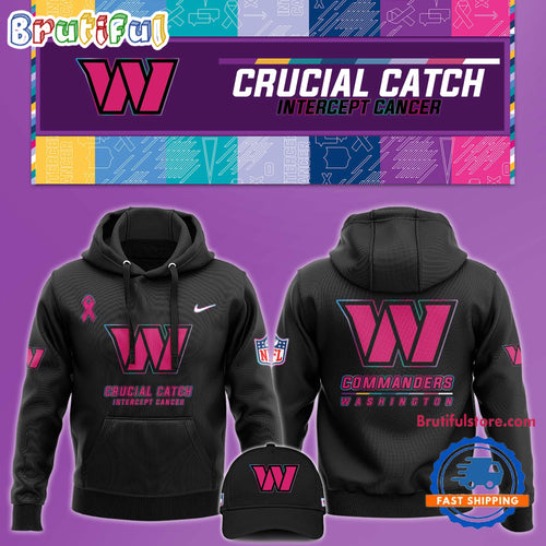 NFL Washington Commanders Crucial Catch Pink Breast Cancer Awareness New Unisex Hoodie, Sweatshirt, T Shirt