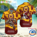 NFL Washington Commanders Football Mascot Summer Hawaiian Shirt