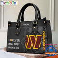 NFL Washington Commanders Forever Not Just When We Win Women’s Leather Hand Bag