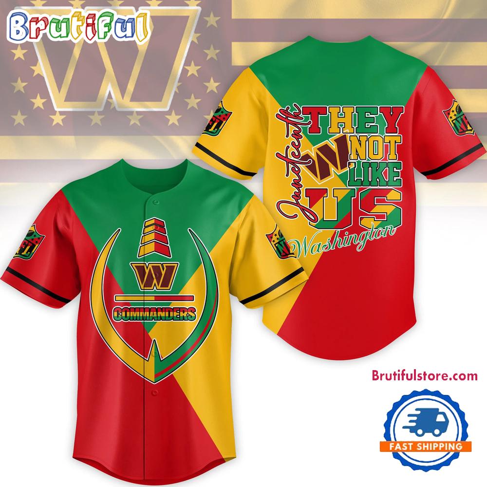 NFL Washington Commanders Juneteenth Month They Not Like US Baseball Jersey