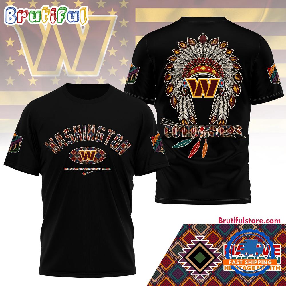 NFL Washington Commanders Native American Heritage Month New 3D Shirt