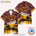 NFL Washington Commanders Palm Tree Tropical Trendy Football Hawaiian Shirt