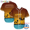 NFL Washington Commanders Palm Trees Summer On The Beach Baseball Jersey